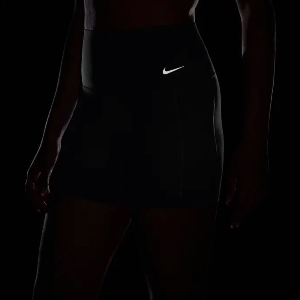Nike Black Universa Medium Support High-Waisted 5" Bike Shorts with Pockets - Picture 7 of 14